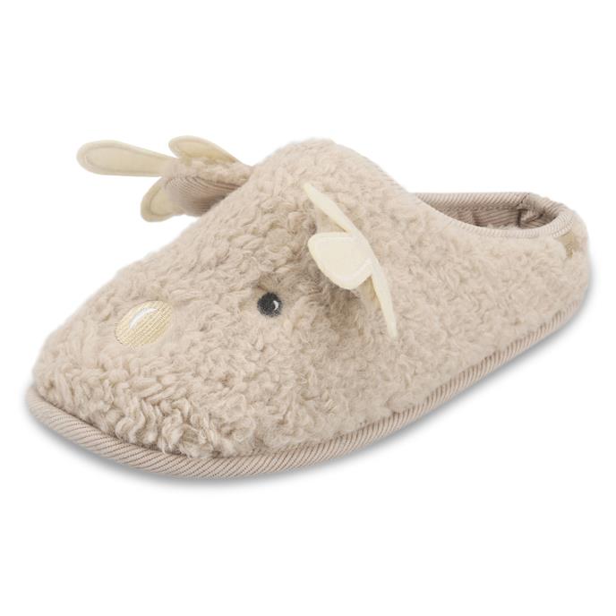 totes toasties® Ladies Novelty Reindeer Slippers Reindeer Extra Image 3